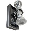 LED-Wandleuchte 2xGU10, IP54, grau [SLIP007008]