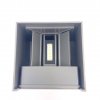 LED-Wandleuchte LEDOM 2x3W, 450lm, IP54, grau [478191]