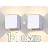 LED-Wandleuchte LEDOM 2x3W, 450lm, IP54, weiß, 1+1 gratis! [478184]
