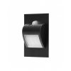 LED-Treppenlicht mit PIR- und Dämmerungssensor 1,5W, 30lm, 12V, schwarz, 4000K [AD-OS-6164LR4/B]