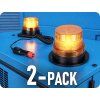LED-Dachwarnleuchte 20W, 12/24V, orange/2-PACK! [L0009-ALR]