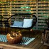 Solight LED Outdoor Weihnachtskette, 50 LEDs, 5m, 3m Versorgung, 8 Funktionen, Timer, IP44, warmweiß [1V110-WW]