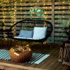 Solight LED Outdoor Weihnachtskette, 100 LEDs, 10m, 3m Kabel, 8 Funktionen, Timer, IP44, warmweiß [1V101-WW]