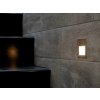 2831 3 2w led stiegenlampe grau gehause quadratisch