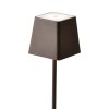 LED TISCHLEUCHTE, 2W, 200LM, 3000K, WIEDERAUFLADBAR, braun-rot CORTEN