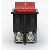 Wippschalter I/O rot quadratisch hinterleuchtet 16A/250V  [OR-AE-13179/R/B]
