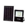 LED Solar Flutlicht/Scheinwerfer 2,3W mit Solarpanel 6W, 400lm, 5000mAh, 100°