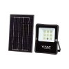 LED Solar Flutlicht/Scheinwerfer 2,3W mit Solarpanel 6W, 400lm, 5000mAh, 100°/2-PACK!