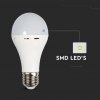 E27-LED-Glühbirne mit Notbatterie 9 W (Lebensdauer 3,5–4,5 Stunden), 720 lm, A70, 4000 K