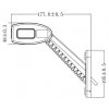 LED Markierungsleuchte 3xLED, 12V/24V, IP67, links+rechts! [L1300, L1301]