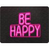 Neolia Neon LED-Dekoration BE HAPPY rosa, 5V, USB [RTV100292]