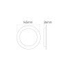 LED line LITE eingebautes LED-Panel MOLLY 12W, rund