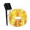 Solar-LED-Kupferkette 20m+2m, 200xLED, 600mAh, 8 Funktionen, IP44, warmweiß, 1+1 gratis! [RTV100387]