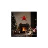 Solight LED-Weihnachtsstern rot, hängend, 60cm, 20xLED, 2xAA [1V263]
