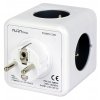 aura line cube rozgaleznik 4 gniazda 2xusb (1)
