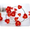 LED Dekokette Herz 2m, 20LED, 2xAA ohne Funktionen [X01204115]