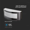 LED-Wandleuchte E27, IP44/2-PACK!