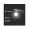 LED Solar Gartenleuchte 2W, 40lm, IP65, schwarz/2-PACK