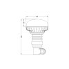 KAMAR LED-WARNLEUCHTE 15 W, 12 V/24 V, 3 MODI, R10, R65, IP66, FLEX [ALR0200]