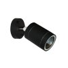 WANDNEIGUNGSLEUCHTE FÜR GU10-LAMPE, IP54, SCHWARZ [HI7033ABMS]