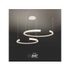 DESIGNER LED PENDELLEUCHTE 48W, 5150LM, TRIAC DIMMBAR, WEISS, IP20, 4000K