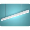 LED LINEARE PENDELLEUCHTE EXECULINE 120CM, 30W, 3750LM, 96°, 4000K, IP20, WEISS [207806]