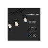 Lichterkette 15m + 15x E27 LED-Lampen gratis!