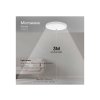 LED-LAMPE MIT MIKROWELLE UND LICHTSENSOR 18W 1830LM IP44 RUNDER WEISSER RAHMEN