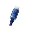 BASEUS CRYSTAL SHINE USB-A-AUF-USB-C-KABEL, 5 A, 100 W, BLAU, 1,2 M [030615]