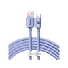BASEUS CRYSTAL SHINE KABEL USB-A AUF USB-C 5A, 1,2M, LILA [030616]