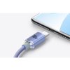 BASEUS CRYSTAL SHINE KABEL USB-A AUF USB-C 5A, 1,2M, LILA [030616]