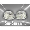 LED-Streifen für den Innenbereich 4,2W/m, 420lm/m, 12V, 5m + 5m gratis!
