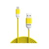 PANTONE-KABEL MFI USB-A - LIGHTNING 1,5 M, 2,4 A, GELB [GSM174226]