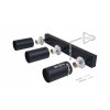 DECKENINNENLEUCHTE FÜR 3XGU10-LAMPEN, SCHWARZ [MC0340]