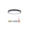 LED Deckenleuchte mit Fernbedienung ESTELA Ø50cm, schwarz [WO8020]