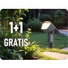 Solar LED Wand-/Bodenleuchte 1,3W, 100lm, CCT Farbwechsel, 1+1 gratis!
