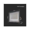LED-Strahler 30W, 2350lm, 90°, CCT, IP65, Grau, 2-PACK!