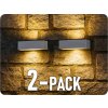 LED-Wandleuchte 9W 850LM UP&DOWN grau IP65/2-PACK!