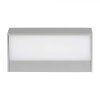 LED-Wandleuchte 9W, 850lm UP&DOWN, grau, IP65/2-PACK!