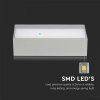 LED-Wandleuchte 9W, 850lm UP&DOWN, grau, IP65/2-PACK!