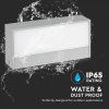 LED-Wandleuchte 9W, 850lm UP&DOWN, grau, IP65/2-PACK!