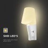 LED Nachttischlampe 2W, 60lm, USB/PD, CREE CHIP, weiß