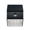 LED-Solar-Wandleuchte mit Sensor 2,5W, 300lm, CCT, schwarz