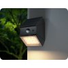 LED-Solar-Wandleuchte mit Sensor 2,5W, 300lm, CCT, schwarz