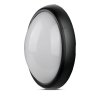 LED DOME LIGHT Decken-/Wandleuchte oval, 12 W, 840 lm, schwarz, 1+1 gratis!