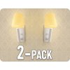LED Nachttischlampe 2W, 60lm, USB/PD, CREE CHIP, weiß/2-PACK!