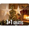 Solight LED-Weihnachtsstern-Tischlampe, 10x LED, 3x AA 1+1 gratis! (1V262)