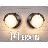 LED-Wandleuchte VERTO 10W, 1200lm, CCT, rund, 1+1 gratis! [SLI003073CCT_PW]