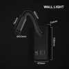 LED-Lampe für das Bett 3W, 120lm, CREE CHIP, USB-C + USB, schwarz