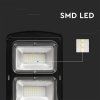 LED-Solarstraßenleuchte 12W, 1200lm, 6000K, Kunststoff
